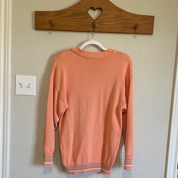 Palm Beach Graphic Sweater - Peach - Picture 4 of 4
